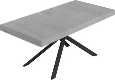 Produktbild von Niket Ausziehtisch 200/304x90 cm Beton Anthrazit Beine