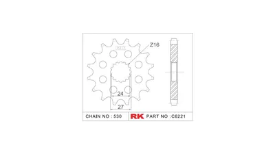 Zdjęcie produktu dla RK Ritzel 530 18Z Racing