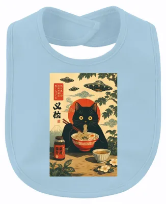 Productafbeelding van Japanse Ramen Kat Kat Noodles, UFO, Fuji, Retro, Japan, Y2K, Neko, Kawaii, Baby, Lichtblauw, One size