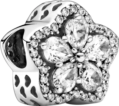 Image de Pandora Flocon de neige scintillant Pav-Charm 799224C01 Pendentif