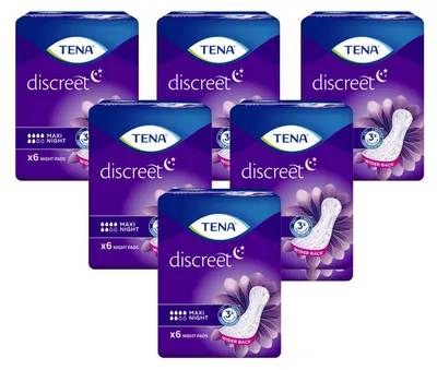 Produktbild von Tena Lady Discreet Maxi Night - saugstarke Inkontinenzeinlagen bei Blasenschwäche - Harninkontinenz (20 Stück)