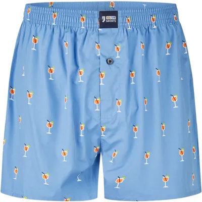 Immagine prodotto di Happy Shorts Boxer da uomo - Stile americano, cotone, fantasia Aperol XL
