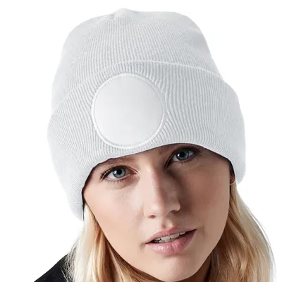 Image de Beechfield Casquette à pois unie RW7304 (taille unique) (Blanc)