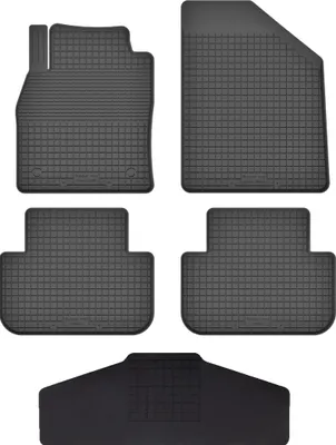 Produktbild von Gummi Fußmatten Set Für: Citroen Rifter (2018-) Gummimatten Schwarz