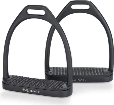 Produktbild von Equinate Steigbügel Midway 10cm Schwarz Matt