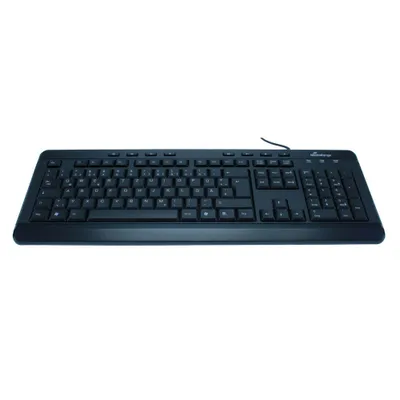 Obrázek produktu pro MediaRange MROS102, Plná velikost (100 %), Kabel, USB, Mechanický spínač, QWERTZ, Černá