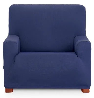 Elastische Bankovertrek 1-Sitzer Blau 50% Polyester 45% Baumwolle