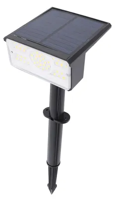 Zdjęcie produktu dla Reflektor solarny z 49 diodami LED o wysokiej jasności, wodoodporny (IP65), do oświetlenia ogrodu, podwórka i trawnika, ciepłe światło