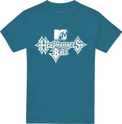 Produktbild von MTV - "Headbangers Ball" T-Shirt für Herren/Damen Uni, Logo TV29124 (3XL) (Schiefer)