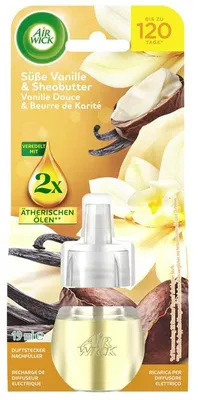 Immagine prodotto di 6 ricariche per diffusore di profumo per ambienti AIRWICK 3308095 alla vaniglia da 19 ml, 1 pz.