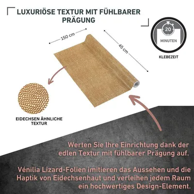 Produktbild von Klebefolie Lizard sand - 45x150cm