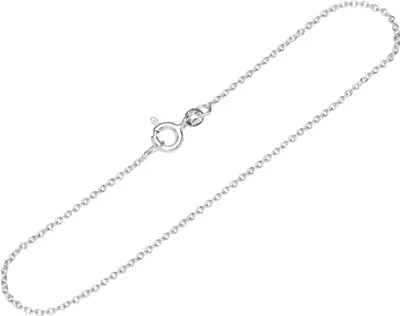 Produktbild von Armband 925 Sterling Silber 19cm Weit Ankerkette rund Damen feine Armbandkette