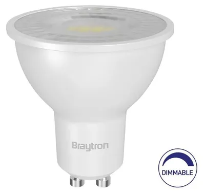 Produktbild von 10 X Braytron LED Leuchtmittel GU10 Dimmbar 6W Kaltweiß 6500K 530 lm Reflektor GU10 Ersetzt 70W Glühbirne