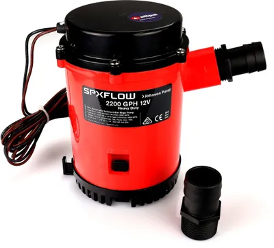 Immagine prodotto di Johnson Pump Heavy Duty Serie Bilgepumpe L2200 12V e 24V 130l/min : 12V