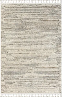 Produktbild von MY-RUG Teppich, Meera 2, 200x140, Weiß, Hochflorteppich, Hoch-Tief Effekt, leicht glänzend, Rechteckig