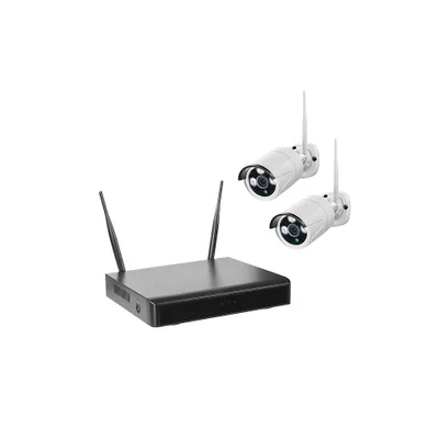Produktbild von WLAN-NVR mit 2 Funk-Außenkameras WR100B, 4TB Festplatte HDD WiFi