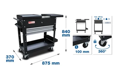 Zdjęcie produktu dla BGS technic Workshop Trolley, 32000 mm, 32 kg