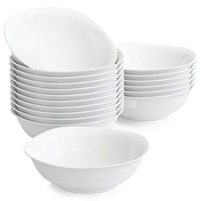 Produktbild von MALACASA, Serie Elisa, 24 teilig Set Porzellan Schalen Müslischüssel Salatschüsseln für 24 Personen