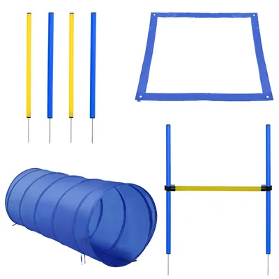 Produktbild von PawHut Hunde-Agility-Trainingsgeräte, Hunde-Agility-Parcours, Hund Agility Set