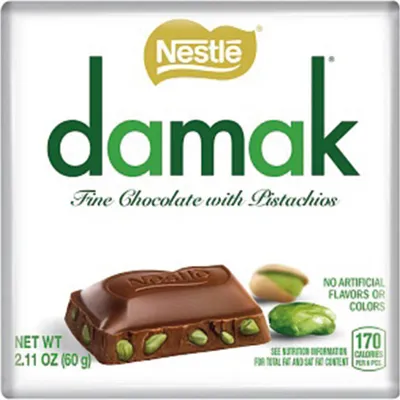 Produktbild von Nestle Damak Fine Chocolate with Pistachios (Einzelpackung mit 60g)