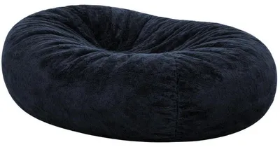 Immagine prodotto di Pouf lungo gigante finta pelliccia blu 160 cm