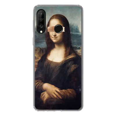 Produktbild von MuchoWow® Handyhülle Schutzhülle Hülle für Huawei P30 Lite Mona Lisa - Gemälde - Farbe Silikon Softcase Handy Hülle - Handyhülle