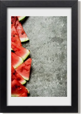 Produktbild von Bild 20x30 MDF-Rahmen, Wandkunst Wassermelone