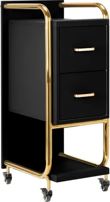 Produktbild von Gabbiano Solo gold Friseurwagen - schwarz