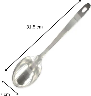 Produktbild von Edelstahllöffel Fackelmann 18/10 Silber 20 cm Küchenlöffel Edelstahl