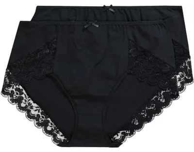 Immagine prodotto di Ulla Popken, slip da donna, colore nero, taglia 66+