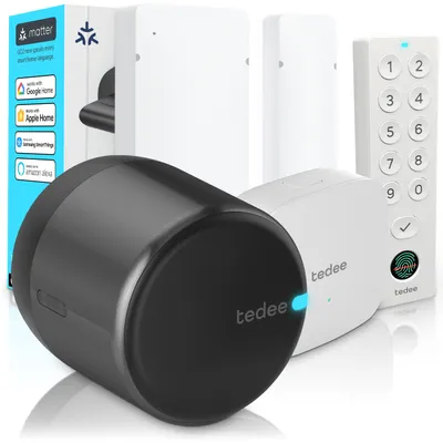 Immagine prodotto di tedee GO2 Alu Serratura Smart WiFi | Bridge, Impronta Digitale, Sensore Porta, Blocco Automatico | Matter, Alexa, Google Home, Apple HomeKit