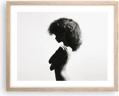 Produktbild von Gerahmtes Poster - Rahmen in heller Eiche - Frau Nacktheit Körper - 50x40 cm - Wand Bild - Wanddeko - Wandbilder - Kunstposter - Wandposter - Bilderrahmen - Bilder - Kunstdruck - P2NAA50x40-4946