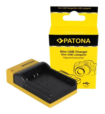 Produktbild von PATONA Slim Micro-USB PATONA Ladegerät für Konica Minolta Nikon EN-EL3 Dynax 5D 7D Nikon EN-EL3 Minolta
