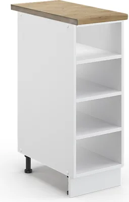 Produktbild von Küchenregal Vicco Fame-Line Weiß 30 cm , AP Eiche, Model 45902