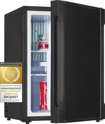 Produktbild von Exquisit Absorber Kühlschrank FA40-270G schwarz | Hotelkühlschrank | 34 l Nutzinhalt | Schwarz