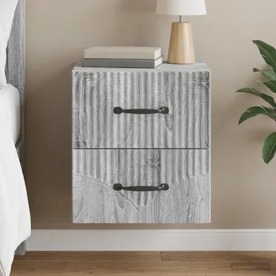 Immagine prodotto di Maison Exclusive - Comodino da parete Sonoma grigio 34,5 x 33 x 40 cm