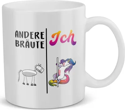 Produktbild von 22Feels Braut Geschenk Hochzeit Bride To Be Tasse Hochzeitsgeschenk Frauen Kaffeetasse Haferl Gastgeschenk Hochzeitsgeschenk