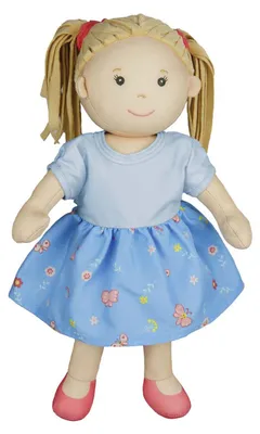 Produktbild von Stoffpuppe ''Nela'' mit Kleidchen zum An