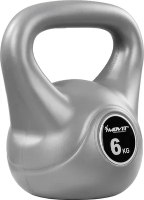 Obrázek produktu pro Movit Kettlebell činka, 6 kg, šedá/černá