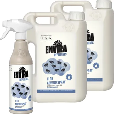 Produktbild von Envira Floh Abwehrspray im Vorteilspack 2x2L+500ml