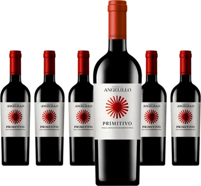 Produktbild von 6 x Famiglia Angelillo Primitivo Puglia IGT
