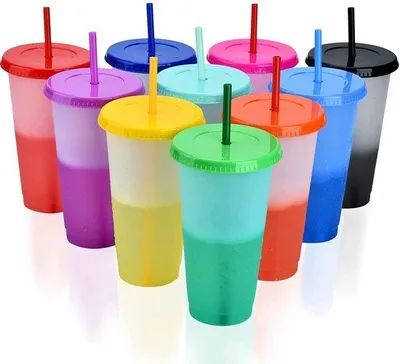 Image de Gobelets en plastique - Gobelets qui changent de couleur - Contenance : 710 ml