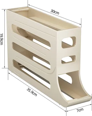 Produktbild von Eierkorb Eierhalter für 30 Eier 4-Stöckiges Eier-Organizer 1-tlg