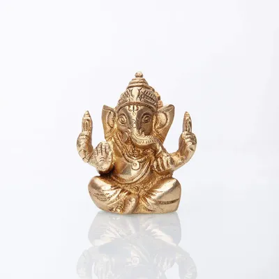 Image de Figurine Ganesha de Messing, 7 cm