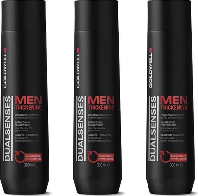 Produktbild von Dualsenses Men Thickening Shampoo 3x300 ml