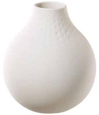Produktbild von Villeroy & Boch 10-1681-5516, Vase mit runder Form, Porzellan, Weiß, Matt, Weiß, Tisch