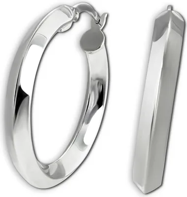 Produktbild von SilberDream silberfarben SilberDream Ohrringe Damen 925 Silber Creolen SDO4462J
