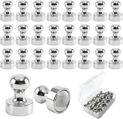 Obrázok produktu pre Neodymové magnety 24 ks, kužeľovitý tvar, pre tabuľu