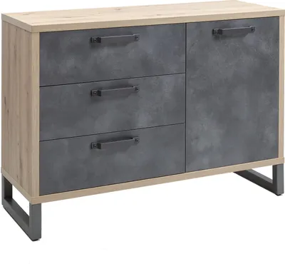 Produktbild von Kommode - Artisan Eiche Nachbildung - Tadao Nachbildung - B 122 cm - 3 Schubladen