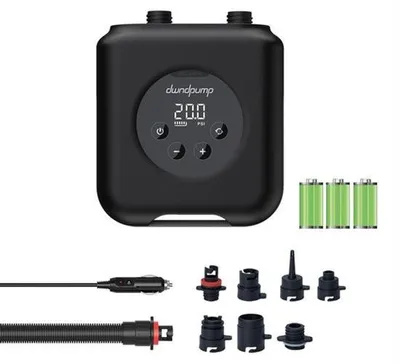 Produktbild von Elektrische SUP-Pumpe, wiederaufladbare SUP-Pumpe, 20 psi, 4000 mAh und 12 V Autobetrieb, zweistufig, kabellos, Paddleboard-Pumpe, auch geeignet für Kajaks, Matratzen, Windsurfbretter und Yogabälle